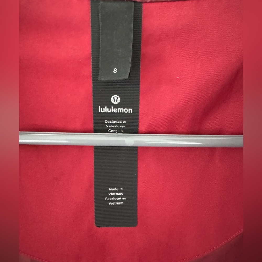 lululemon athletica Red Women's Utility Jacket with Hood - Picture 3 of 7